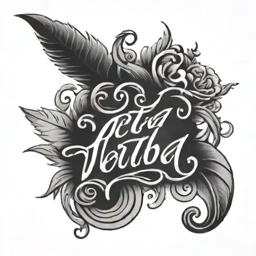 Script Lettering- Acta Non Verba