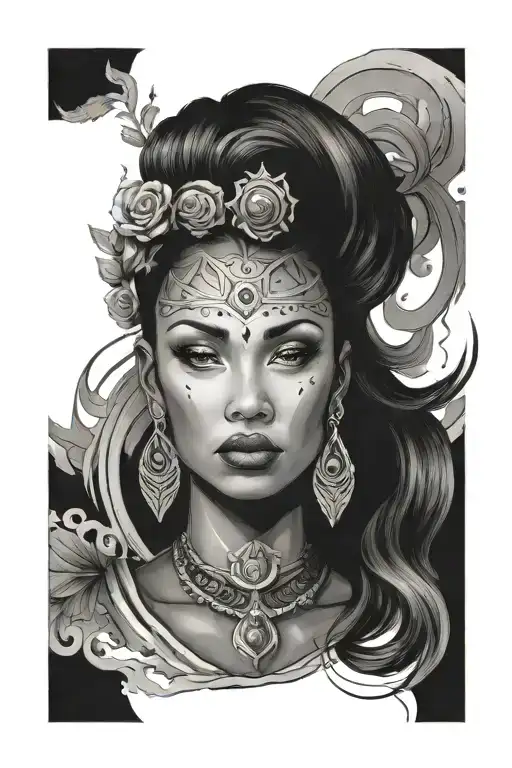 Goddess Tribe Lady Portrait