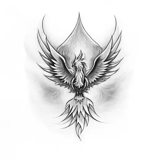 A Phoenix Rising From A Semicolon