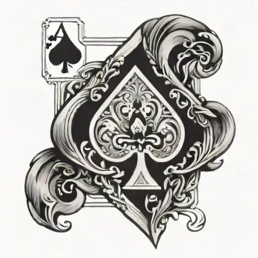 Ace Of Spades Jack Of Hearts Playing Card