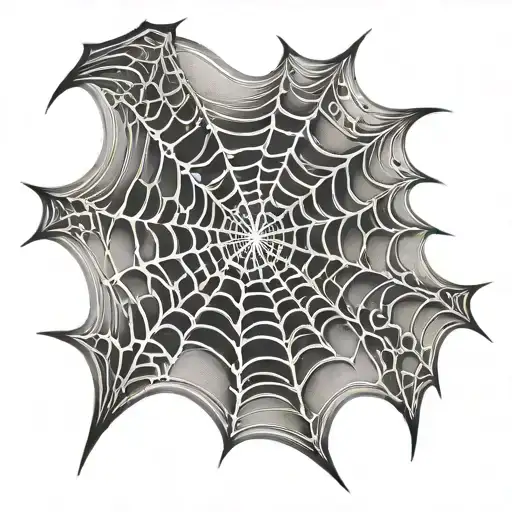 Spider Web Word 'Carefree' Y2k Sharp