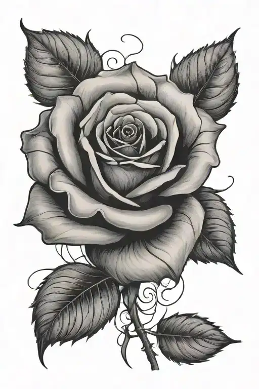 Rose With Name Written Inside