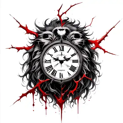 Lion Woman Strong Broken Clock And Thorn Betrayal Blood