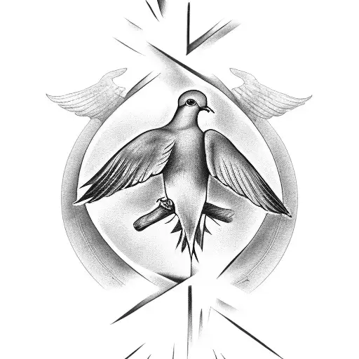 Cross With Dove