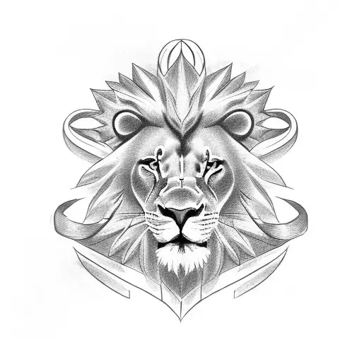 Cross With Dove And Lion