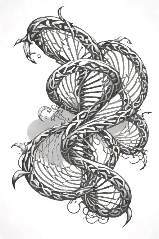 Dna Strand Venom Pattern Inspired