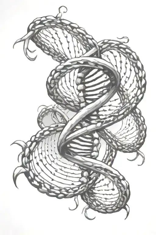 Dna Strand Venom Pattern Inspired
