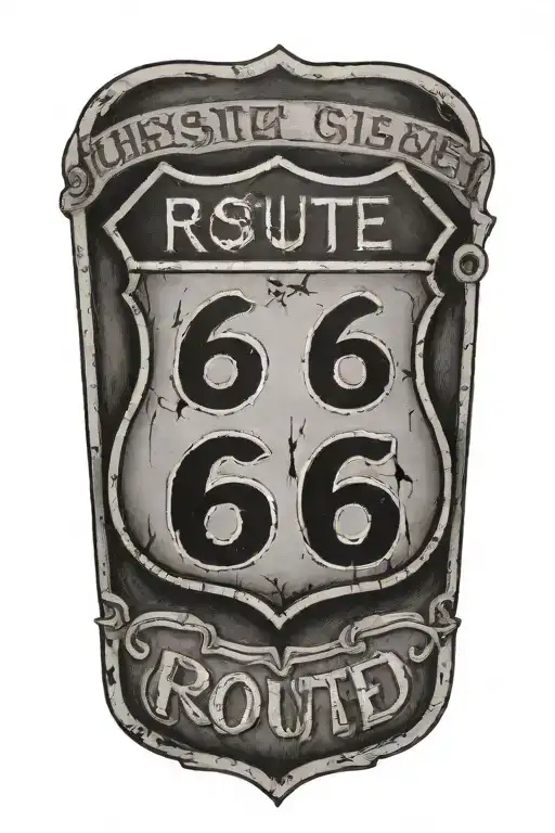 1 Usa Route 66 Sign