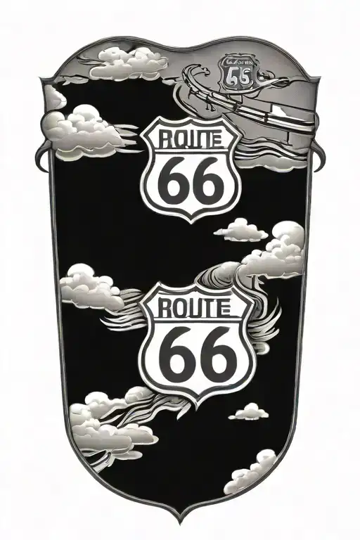 1 Usa Route 66 Sign