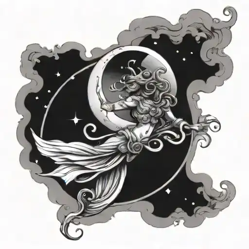 Aquarius And Moon