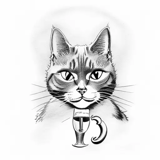 A Cat Drinking A Beer Wearing A New England Patriots Jersey