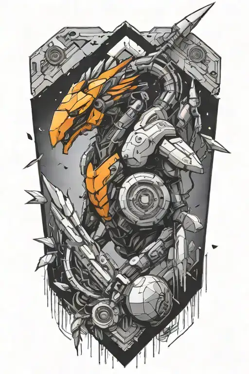 Incorporate Elements From Horizon Zero Dawn And Metroid Into A Futuristic Video Game Sleeve