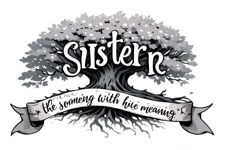 Someting Written With Meaning Tree Sister