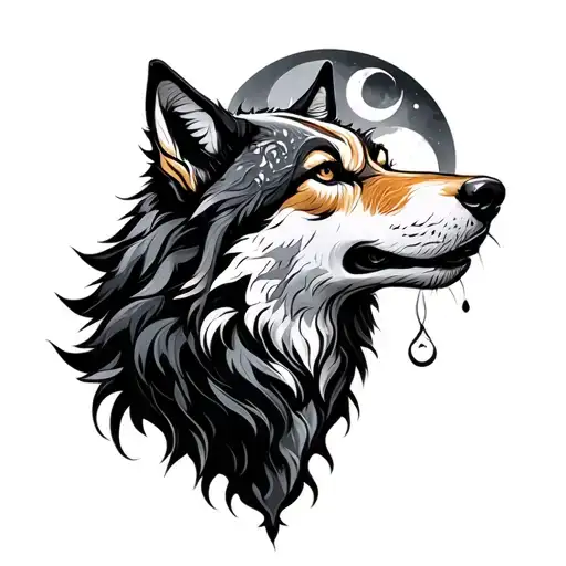 Trebleclef Inside Wolf And Moon Bozkurt Ottoman Style