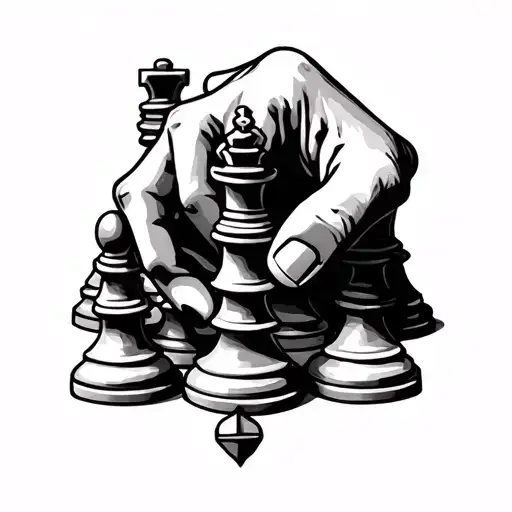 One Hand With Chess Pieces Incorporated