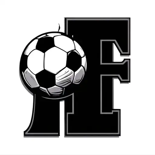 Mountain Bike Incorporate Letter F And A Soccer Ball