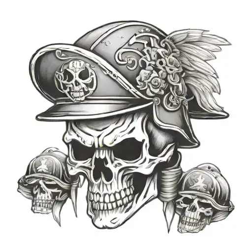 Skull Army Helmet