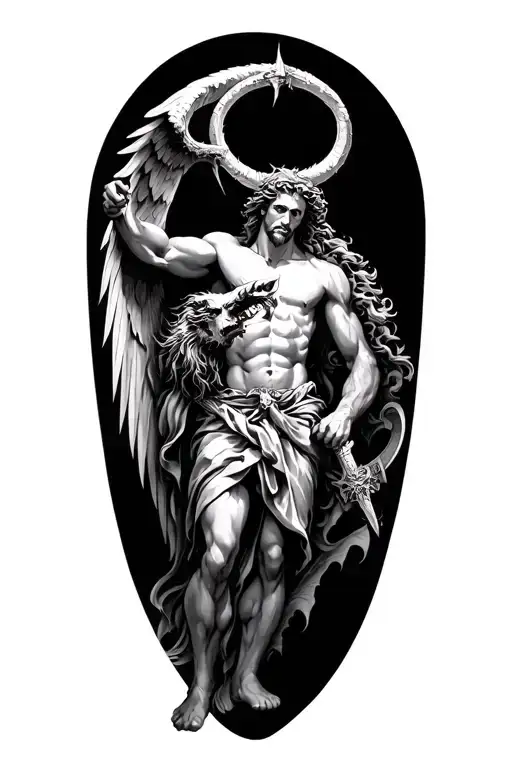 St Micheal Slaying The Devil