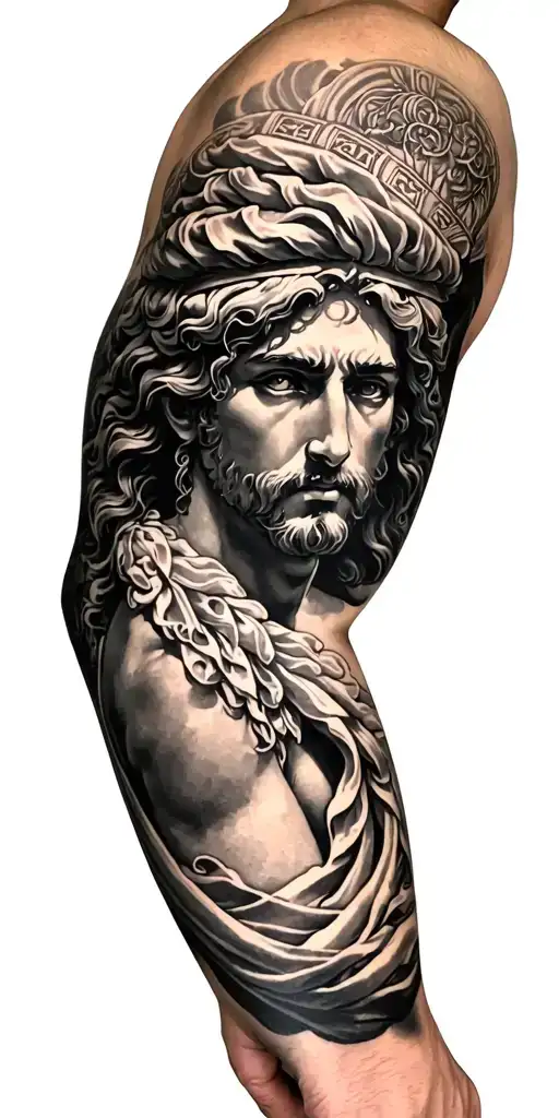 Greek Mythology Right Arm Sleeve