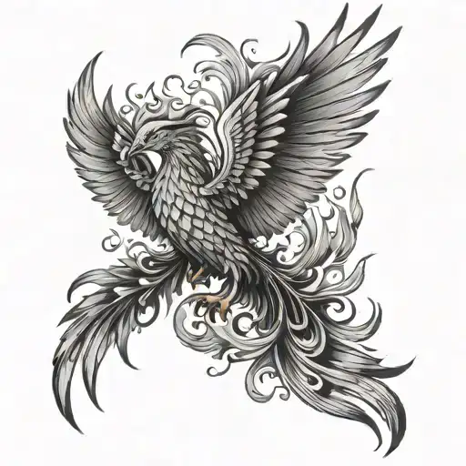 Phoenix Rising From Ashes