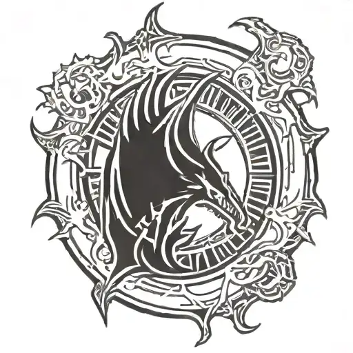 Simple Tattoo Inspired With Dark Souls Ring Of Fire