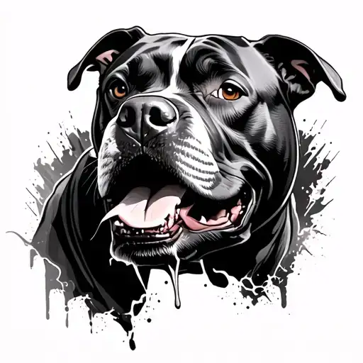 Pitbull Wearing Muzzle Ripping Off