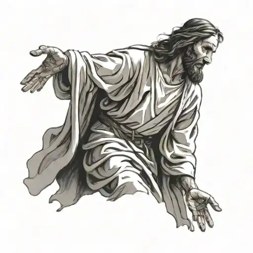 Jesus As A Shepperd Full Body