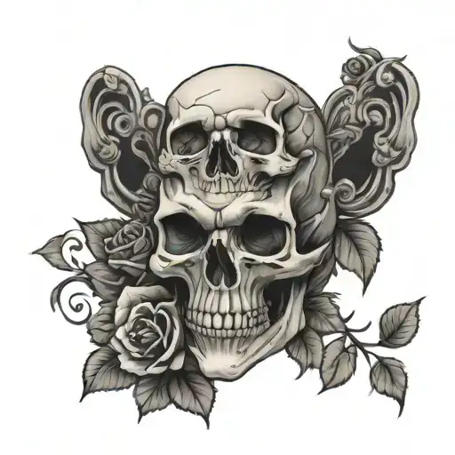 Skull And Roses