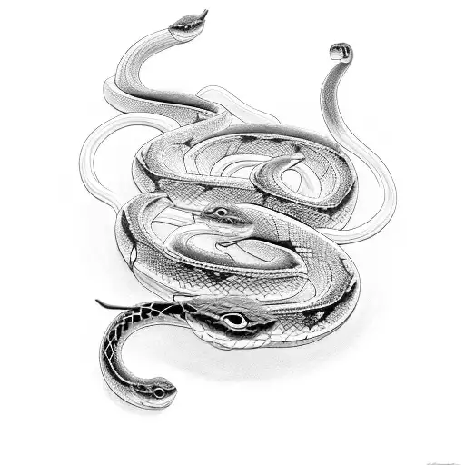 A Sleek Car With A Snake Coiled Around It