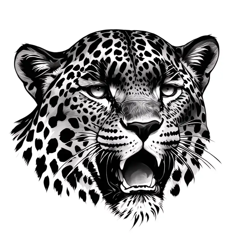 Leopard And Black Panther