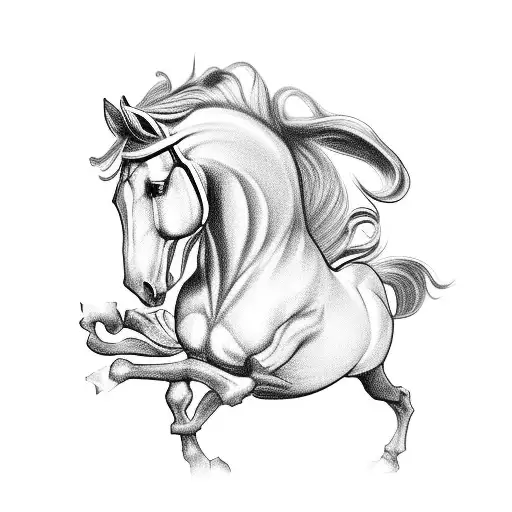 Chess Horse Tablet Flower