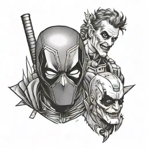 Deadpool Mix With The Joker