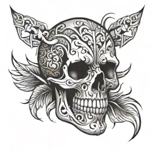 Skull Tribal Inspired