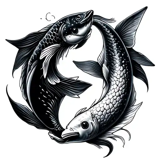 Shark And Koi Fish Yin Yang