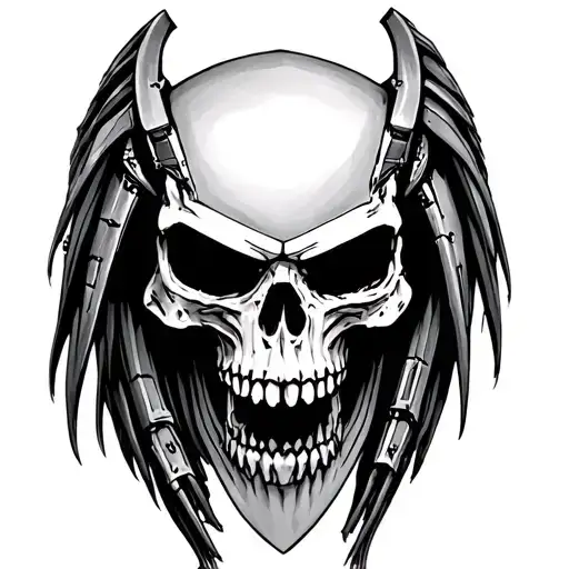 The Predator Creushing A Skull