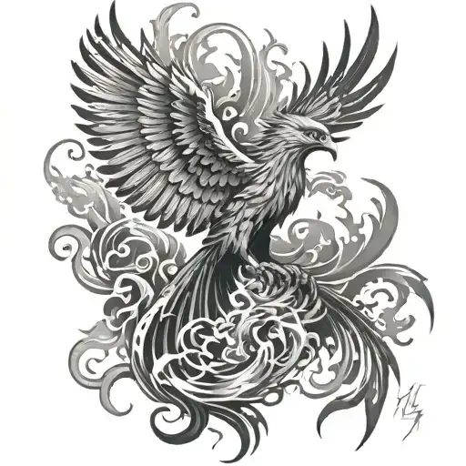 Phoenix Rising From Ashes