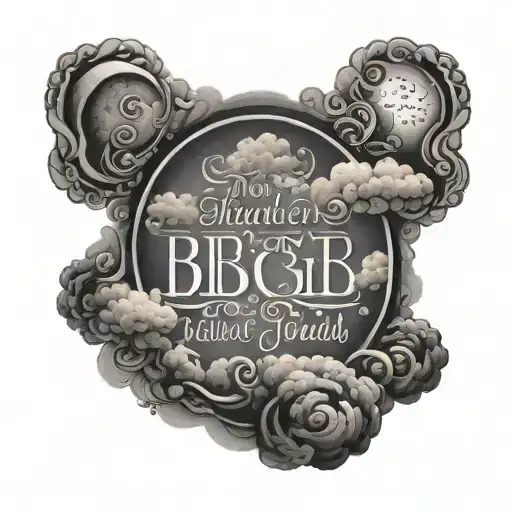 Bible Verse With Clouds Surrounding