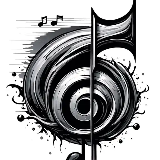 Car Turbo Morphed Into A Music Note