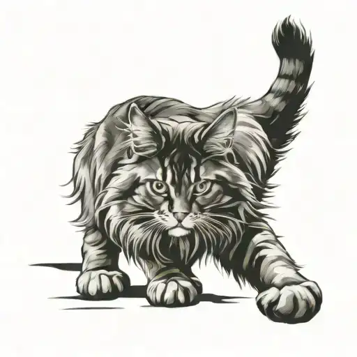 Maine Coon Cat Polydactyl Feet