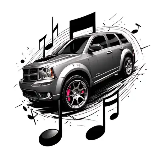 Car Turbo Morphed Into A Music Note