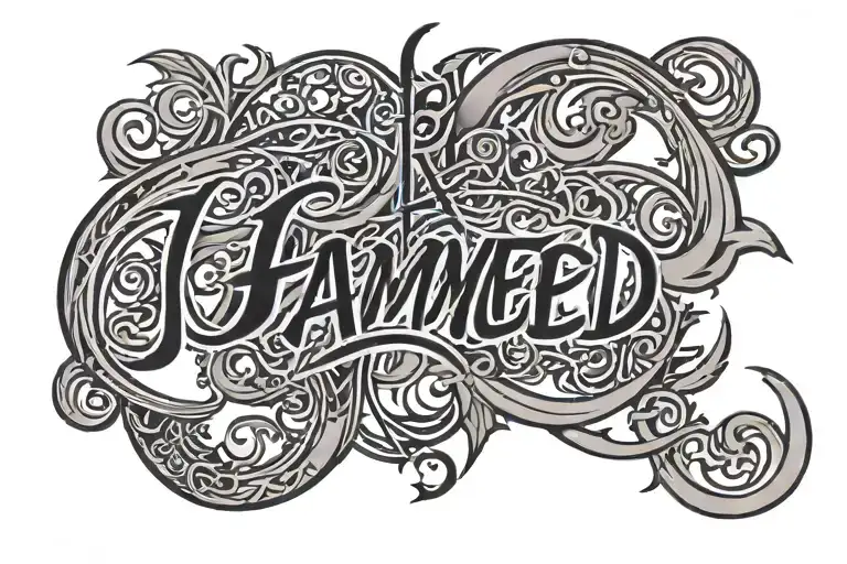 The Name Hamed In Arabic Writing