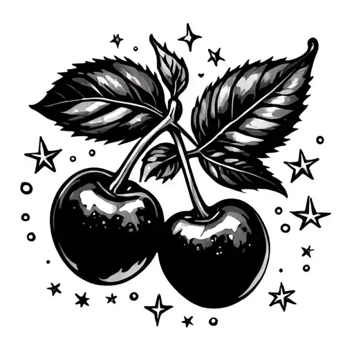 Cherrys And Stars Fine Line