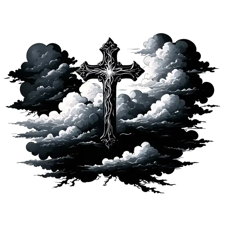 Cross And Clouds