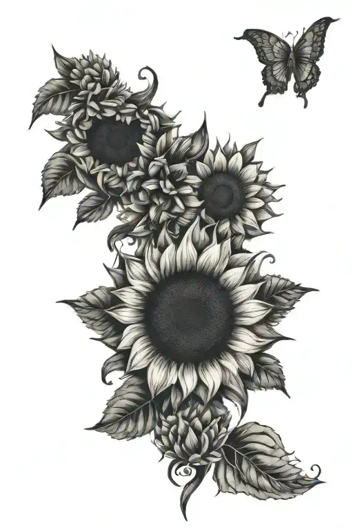 Sunflower Mandela Style