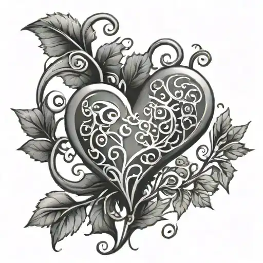Hearts And Vine Intertwined