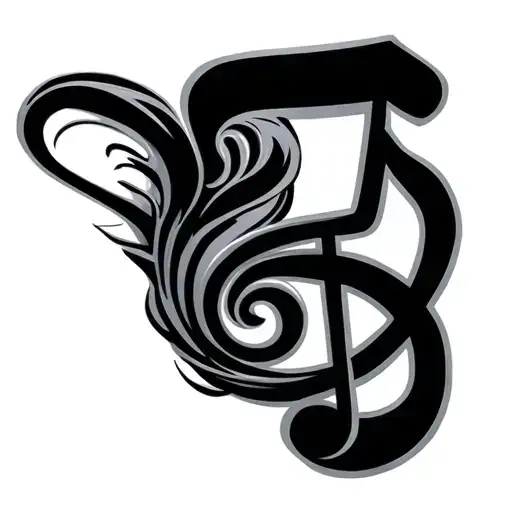 Car Turbo Combined With A Music Note