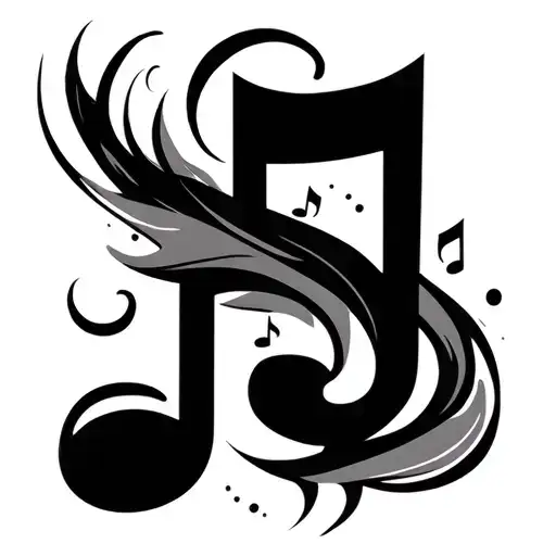 Car Turbo Combined With A Music Note