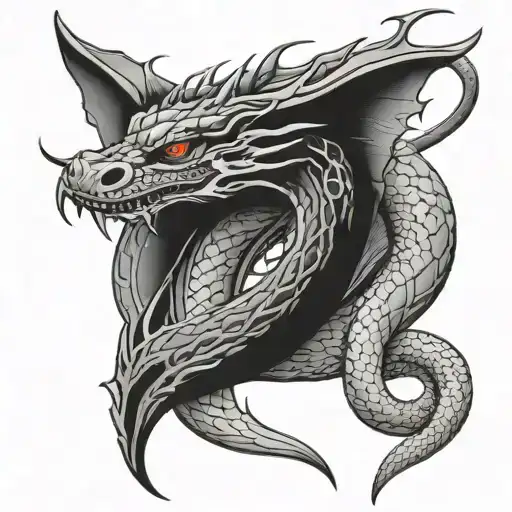 Snake Snd Dragon Wrapped