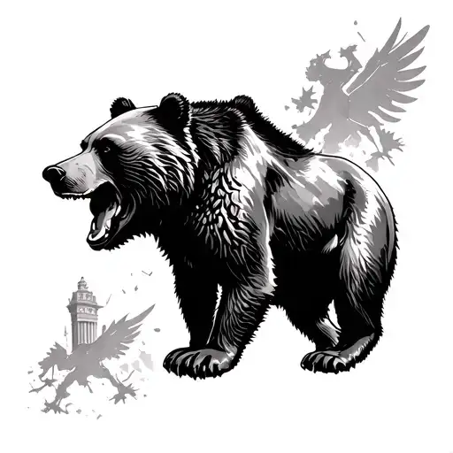 Hertha Bsc 1892 Mixed With Other Berlin Bear Victory Column