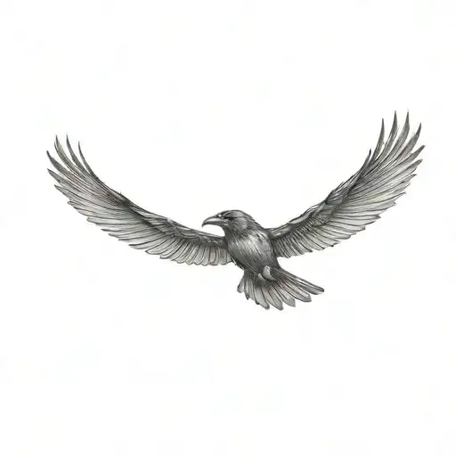 Raven Flying